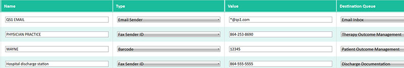 Document management screenshot